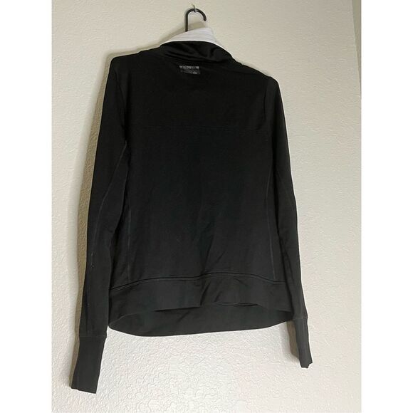 PINK Victorias Secret Shirt  L  Adult Black Pullover Cowl Neck Pockets - Picture 4 of 4